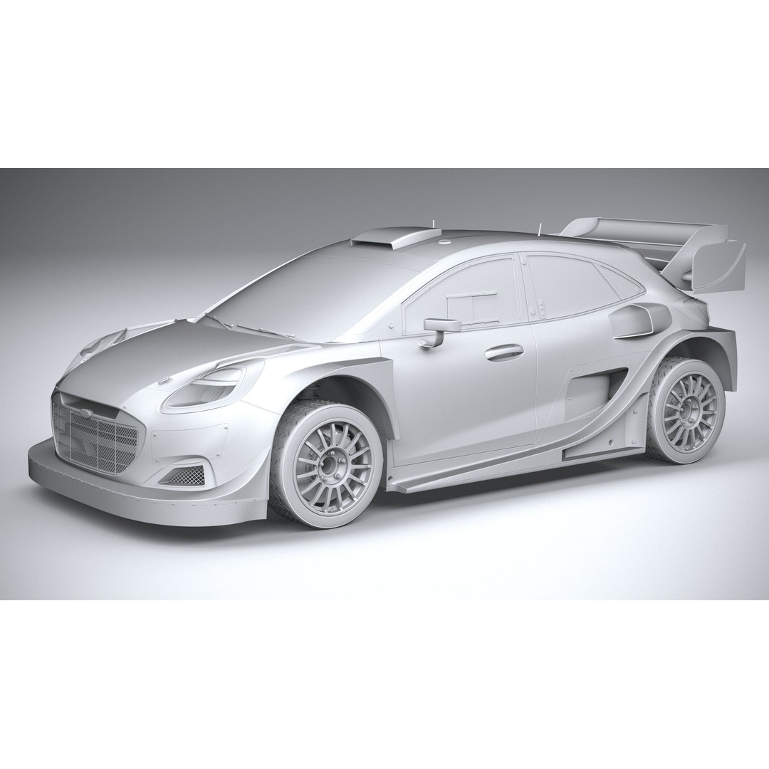 Puma M-Sport WRC Hybrid Rally1 2022 3D Model – High Poly Car Asset, FBX - View 5