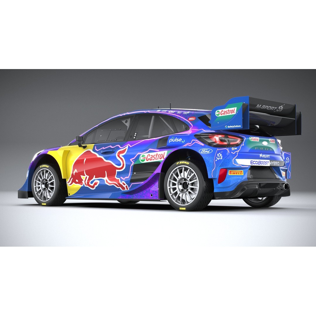 Puma M-Sport WRC Hybrid Rally1 2022 3D Model – High Poly Car Asset, FBX - View 8