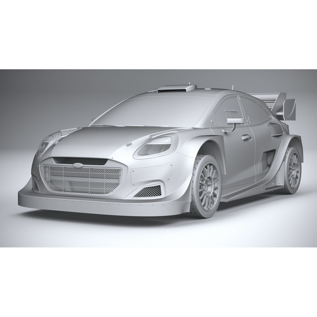 Puma M-Sport WRC Hybrid Rally1 2022 3D Model – High Poly Car Asset, FBX - View 9