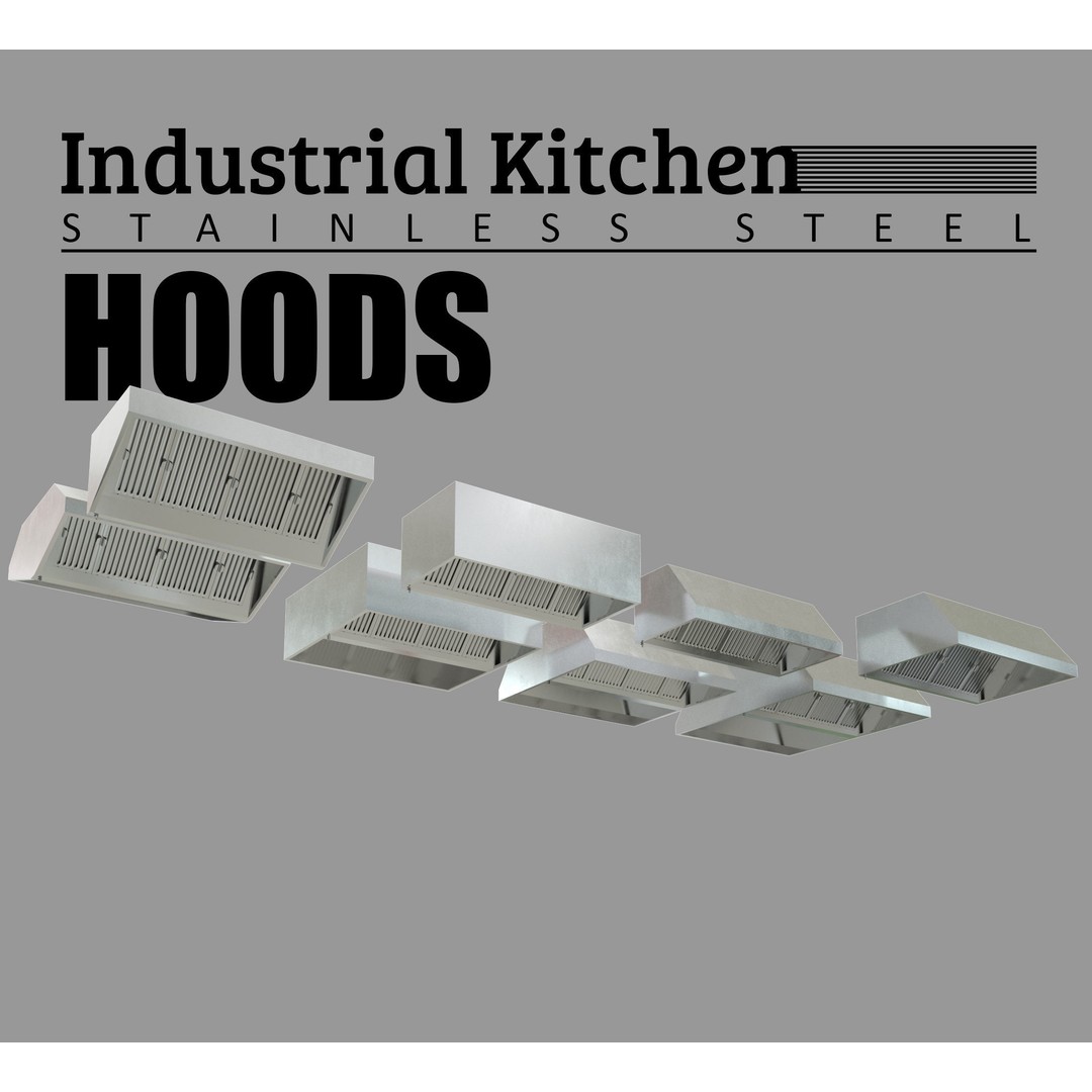 Industrial Kitchen Collection 3D Model – Low Poly Game Asset, FBX, OBJ - View 10