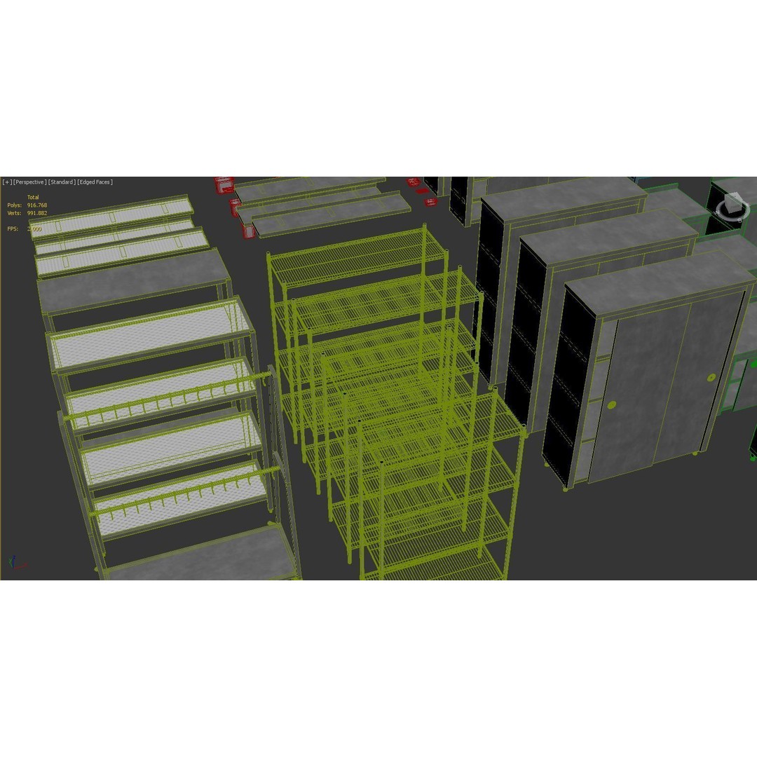 Industrial Kitchen Collection 3D Model – Low Poly Game Asset, FBX, OBJ - View 20