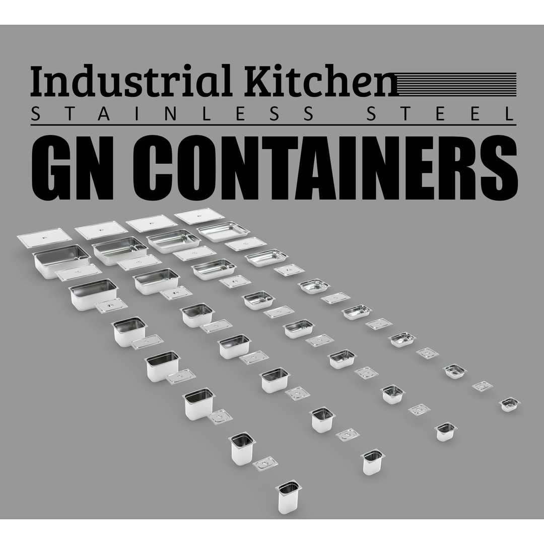 Industrial Kitchen Collection 3D Model – Low Poly Game Asset, FBX, OBJ - View 9