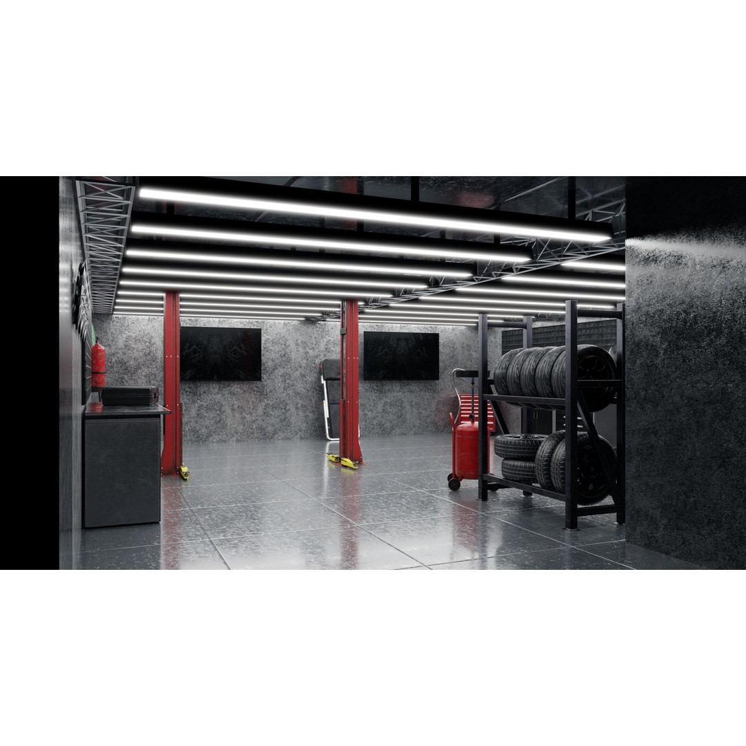Pitlane Garage 3D Model – Low Poly Game Ready Asset, FBX - View 3