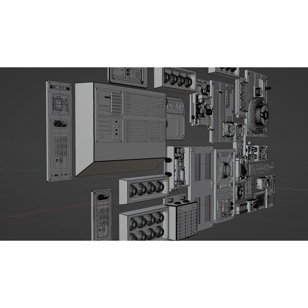 Star Wars Panel Pack 05 3D Model – Sci-Fi Decoration Asset, FBX