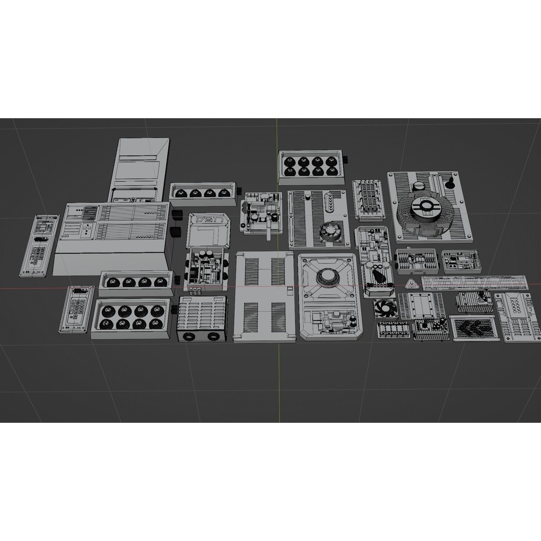 Star Wars Panel Pack 05 3D Model – Sci-Fi Decoration Asset, FBX - View 11