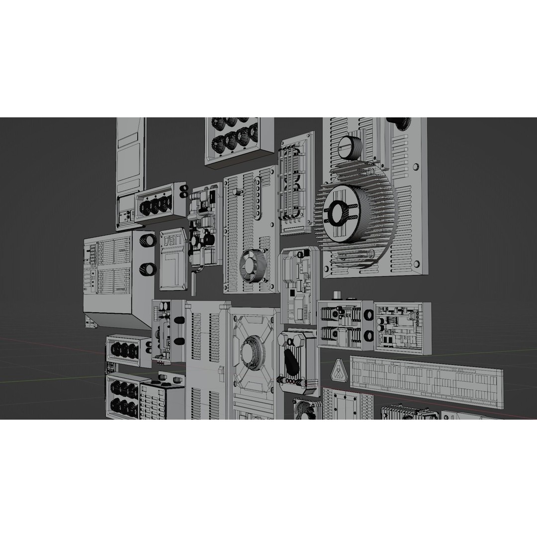 Star Wars Panel Pack 05 3D Model – Sci-Fi Decoration Asset, FBX - View 12