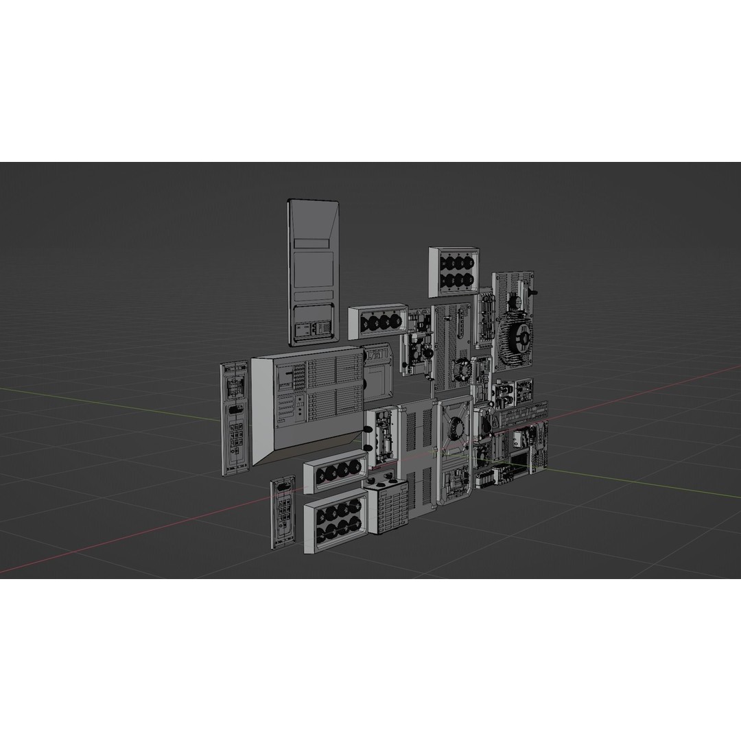 Star Wars Panel Pack 05 3D Model – Sci-Fi Decoration Asset, FBX - View 5