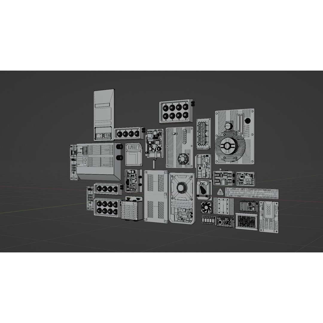 Star Wars Panel Pack 05 3D Model – Sci-Fi Decoration Asset, FBX - View 7