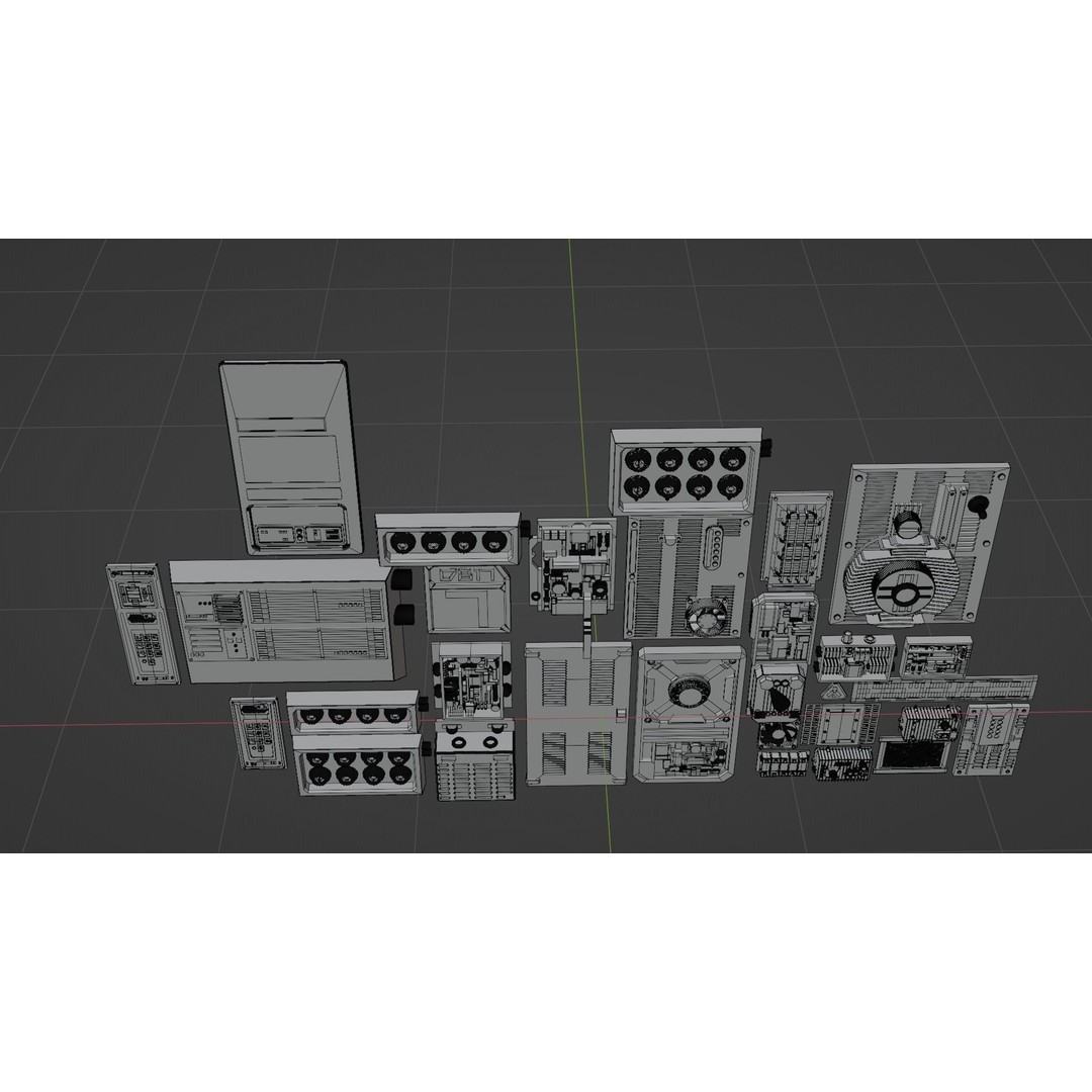 Star Wars Panel Pack 05 3D Model – Sci-Fi Decoration Asset, FBX - View 9