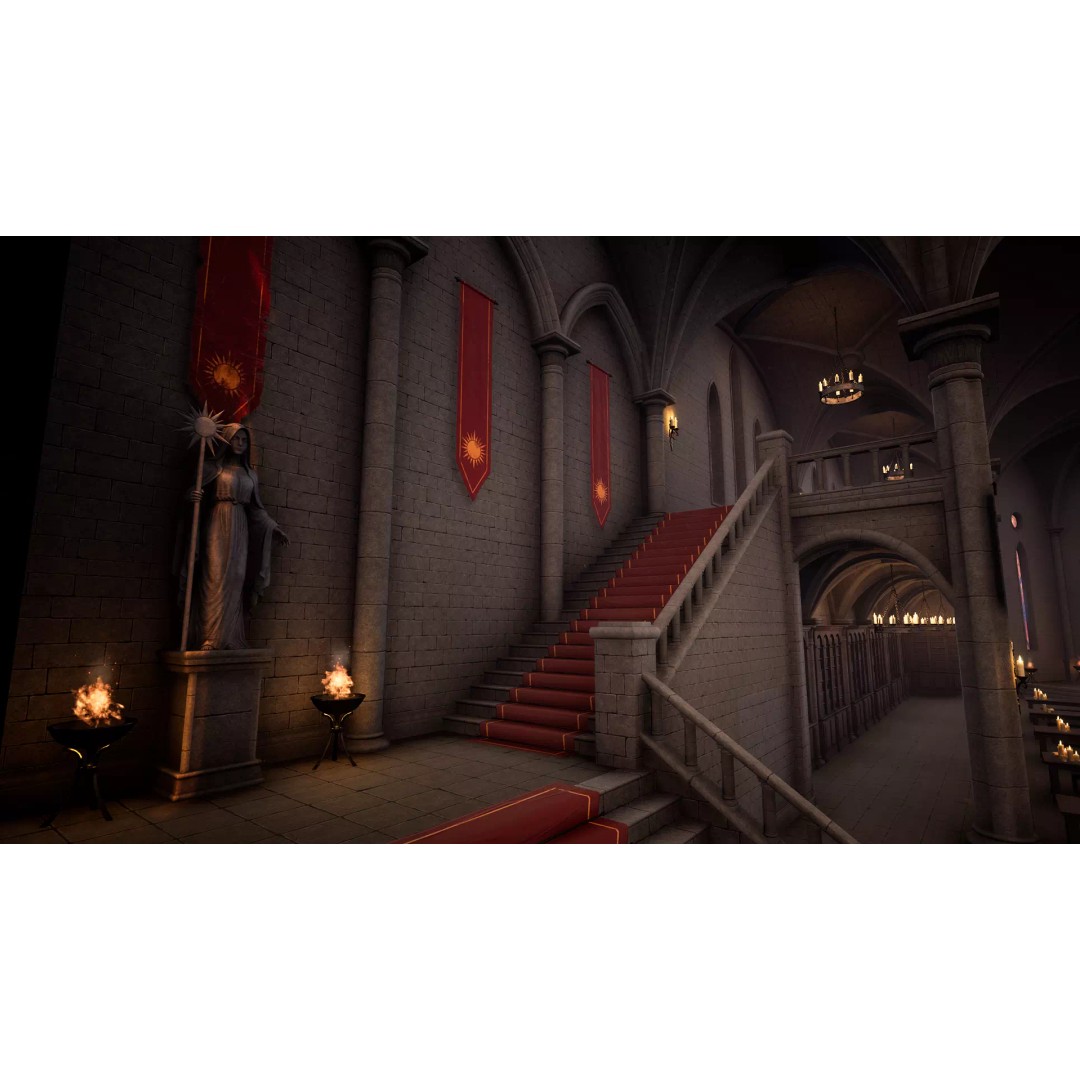Modular Monastery 3D Model – Low Poly Game Asset, FBX & Unreal Ready - View 10