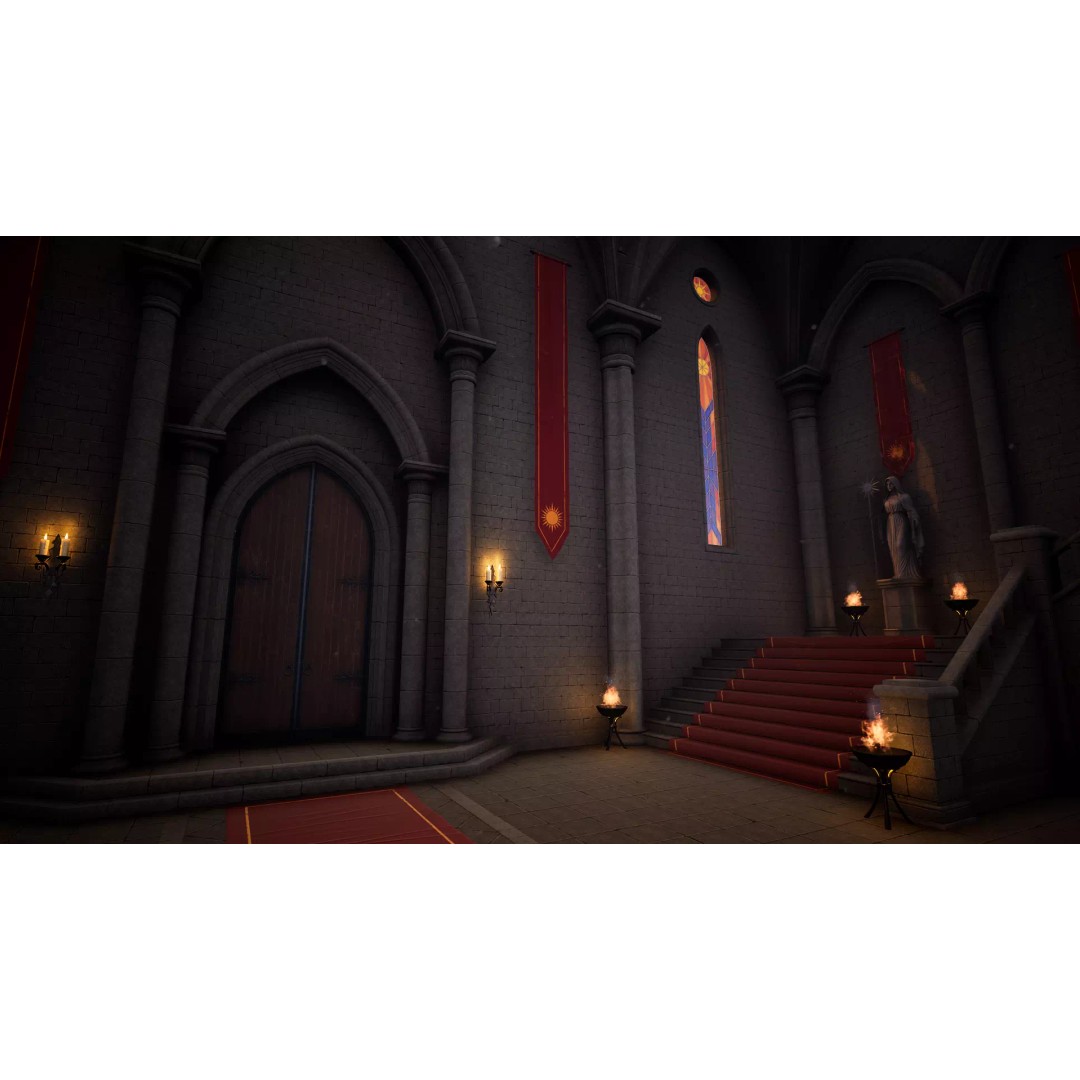 Modular Monastery 3D Model – Low Poly Game Asset, FBX & Unreal Ready - View 11