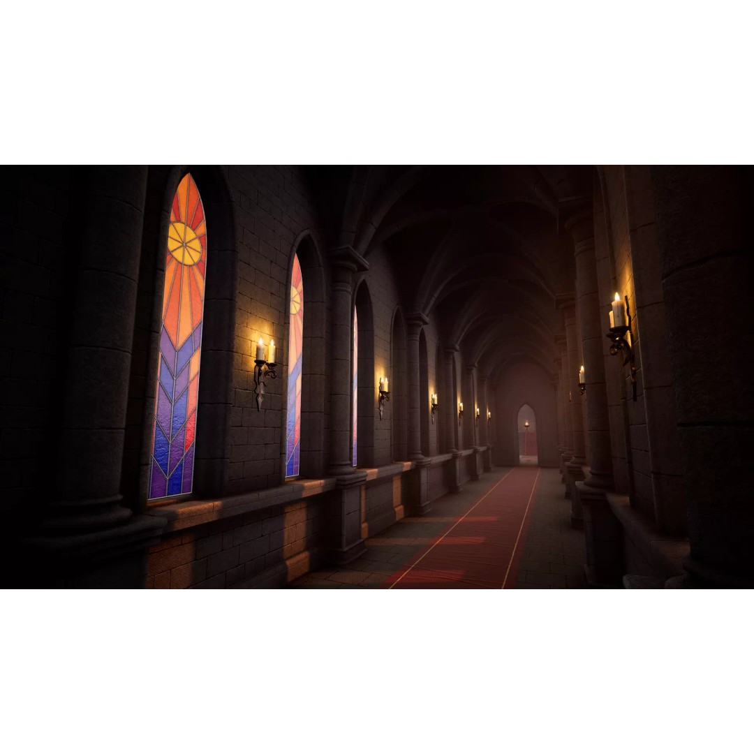 Modular Monastery 3D Model – Low Poly Game Asset, FBX & Unreal Ready - View 13