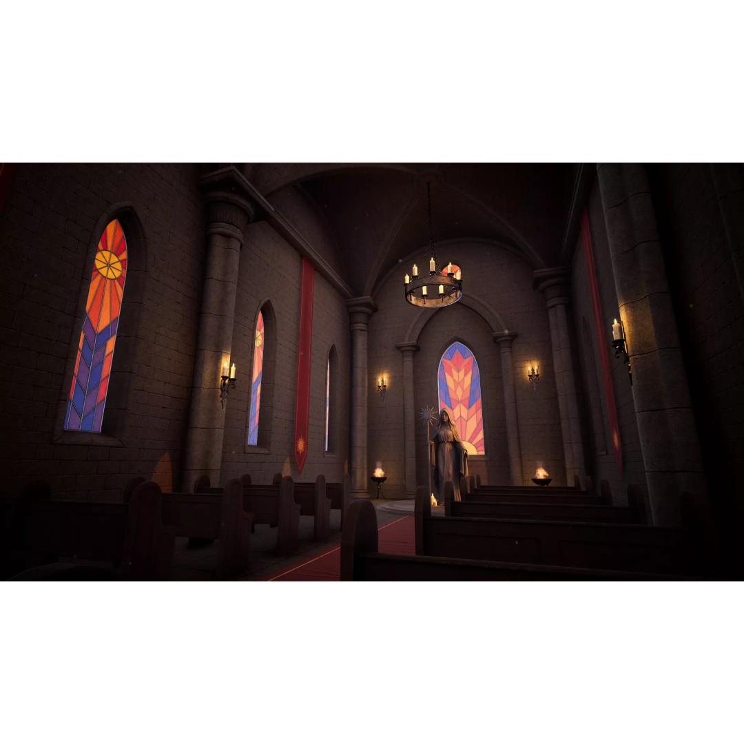 Modular Monastery 3D Model – Low Poly Game Asset, FBX & Unreal Ready - View 20