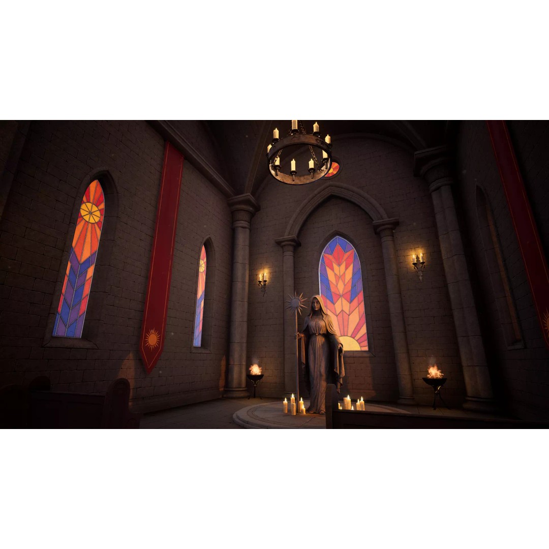Modular Monastery 3D Model – Low Poly Game Asset, FBX & Unreal Ready - View 21
