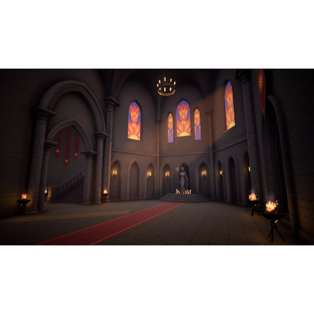Modular Monastery 3D Model – Low Poly Game Asset, FBX & Unreal Ready - View 23