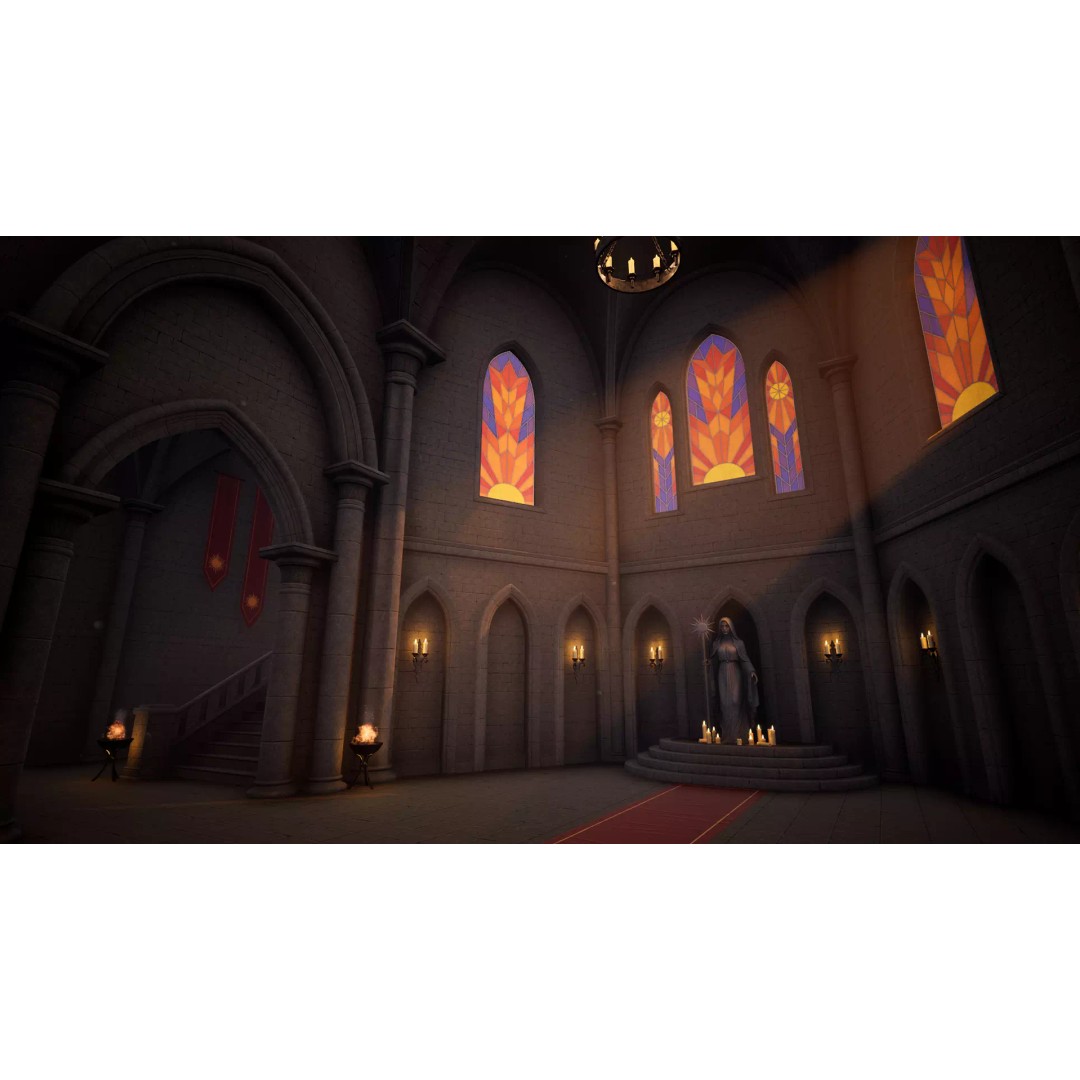 Modular Monastery 3D Model – Low Poly Game Asset, FBX & Unreal Ready - View 24
