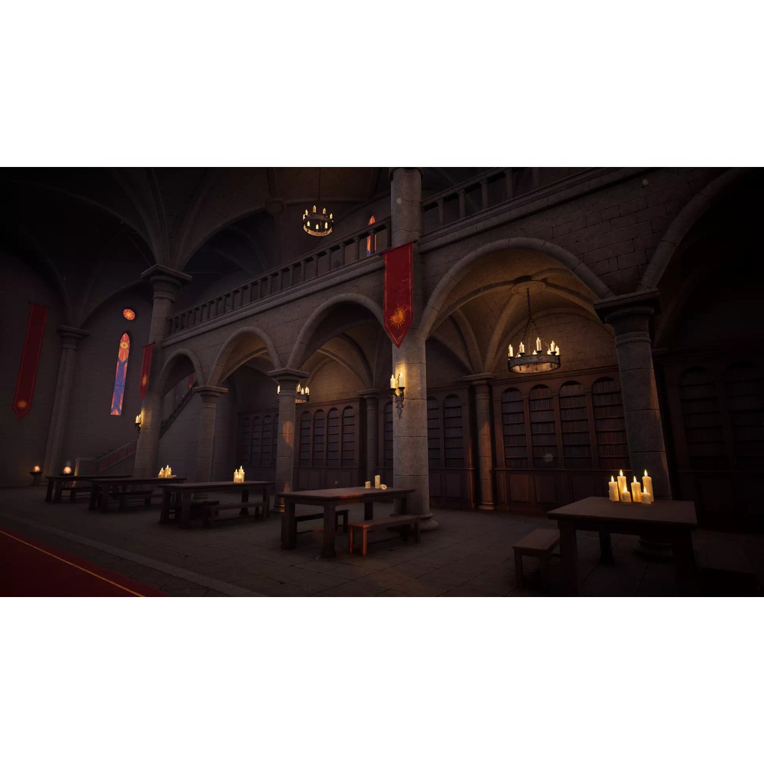 Modular Monastery 3D Model – Low Poly Game Asset, FBX & Unreal Ready - View 8