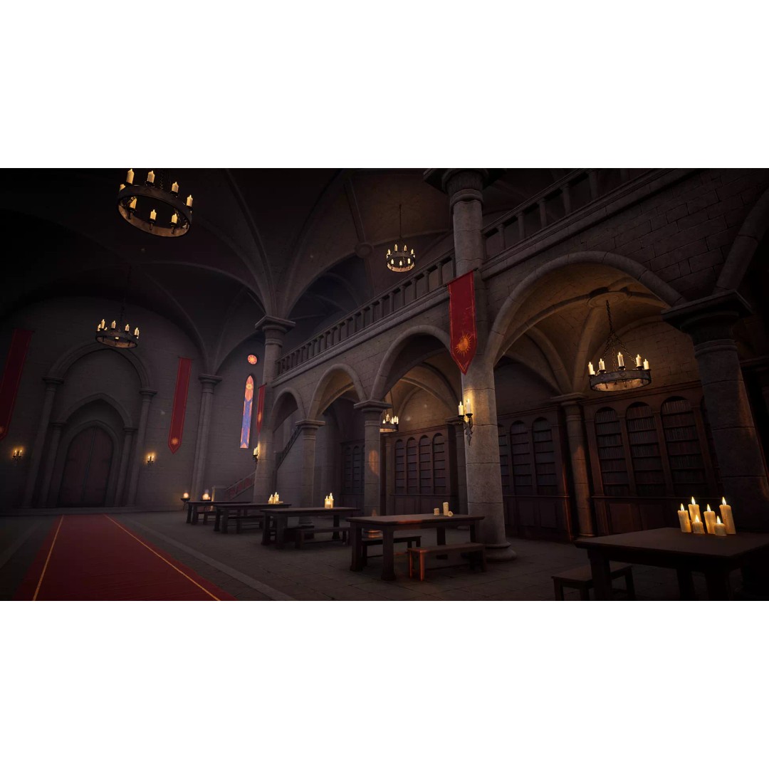 Modular Monastery 3D Model – Low Poly Game Asset, FBX & Unreal Ready - View 9
