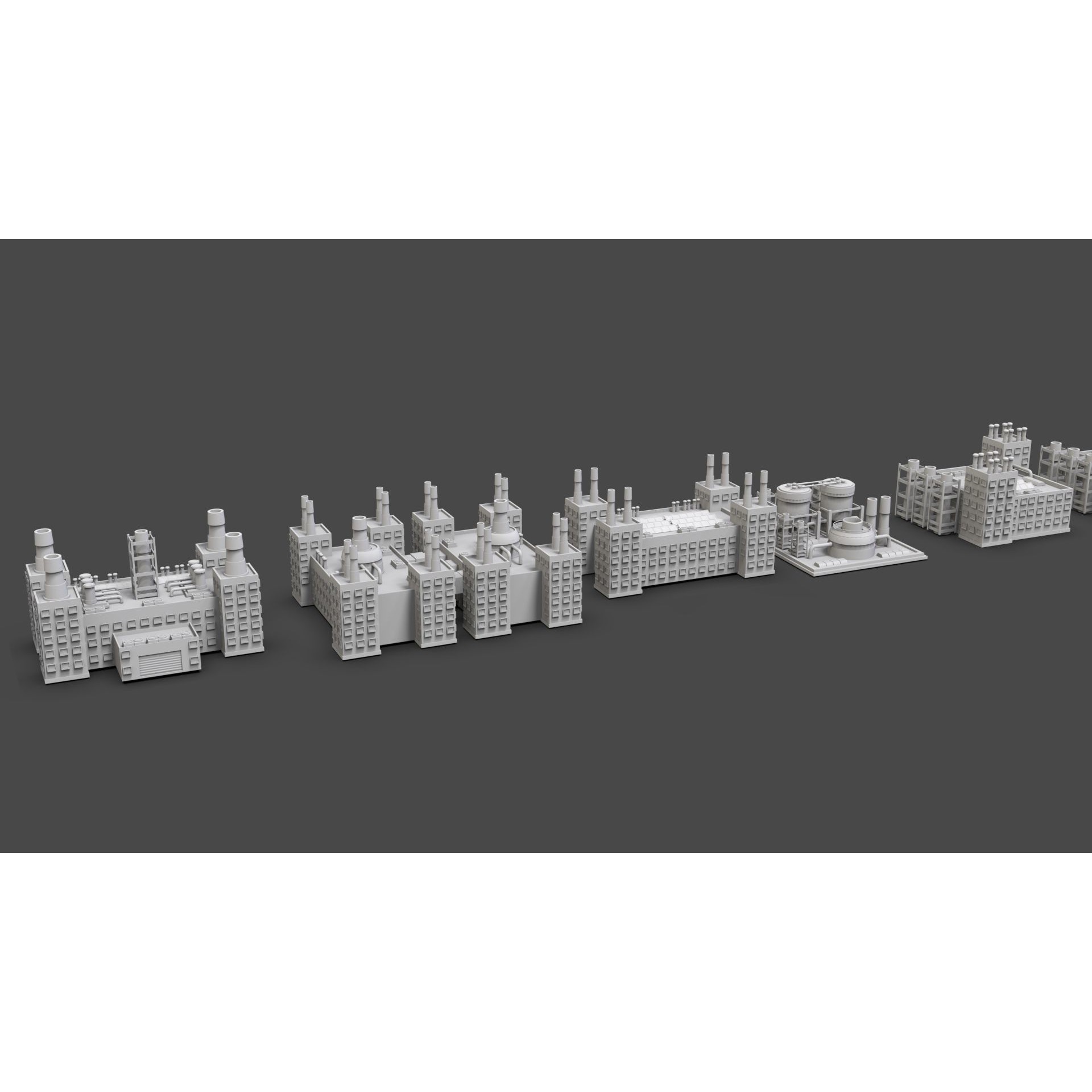 Low Poly City Buildings Pack - Low-Poly Game-Ready 3D Model - View 72