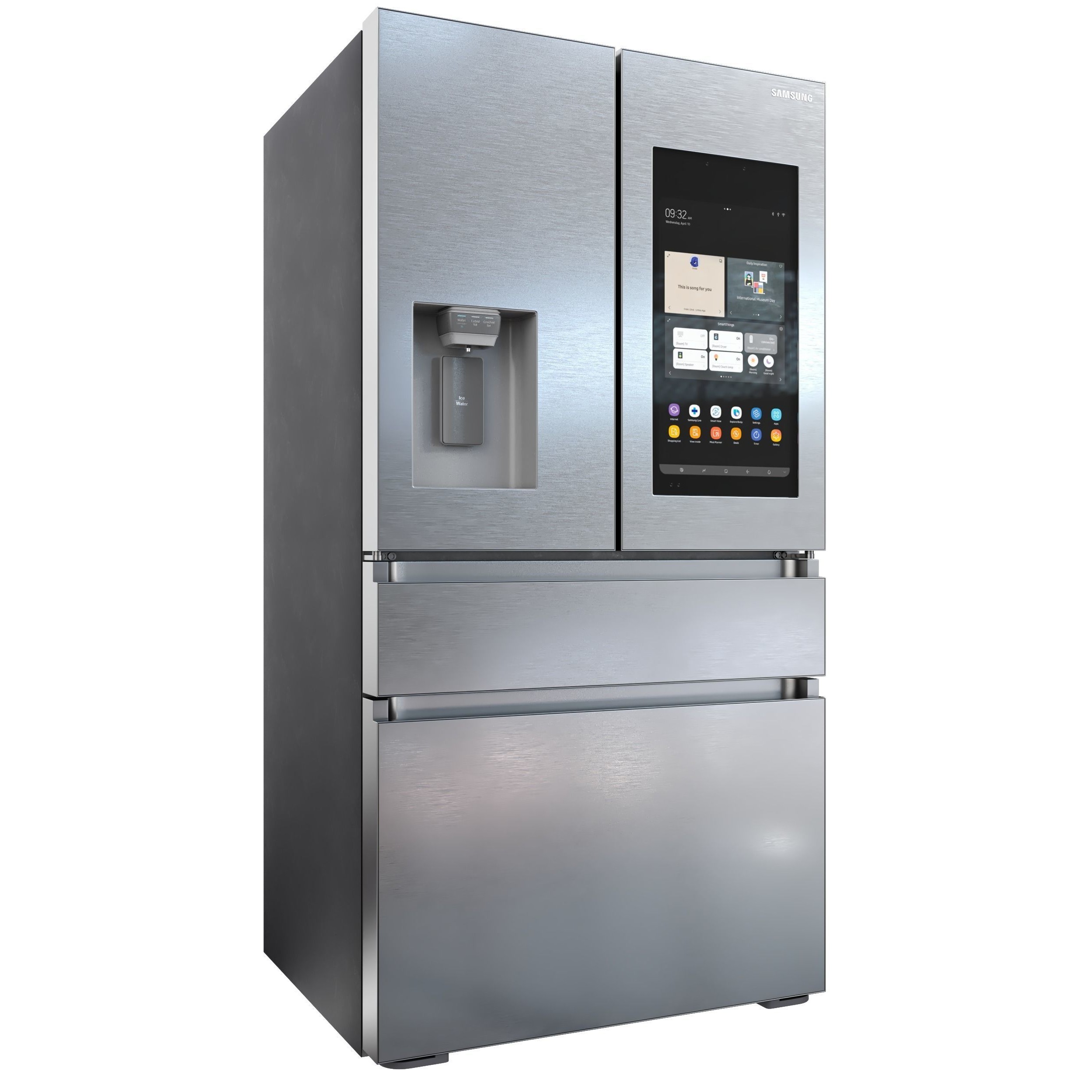 Samsung Refrigerator Set - Low-Poly Game-Ready 3D Model