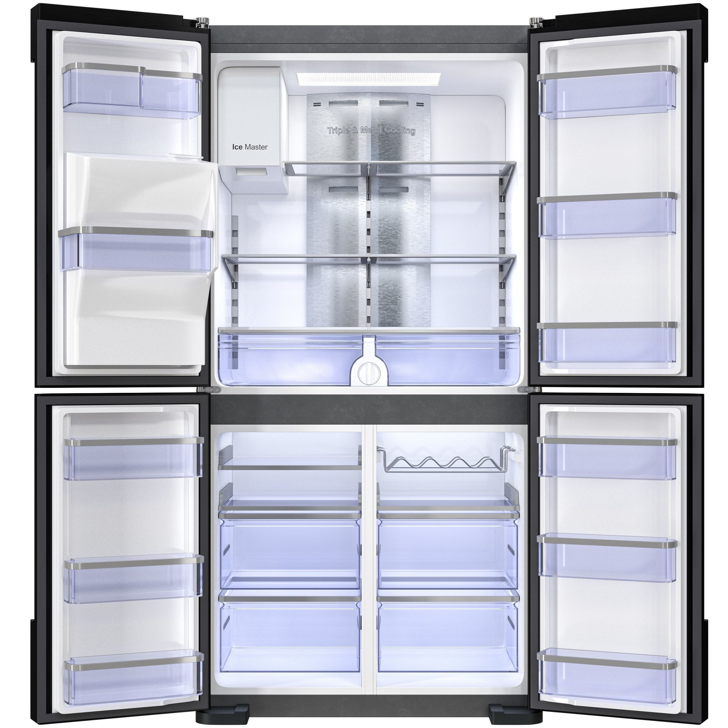 Samsung Refrigerator Set - Low-Poly Game-Ready 3D Model - View 11