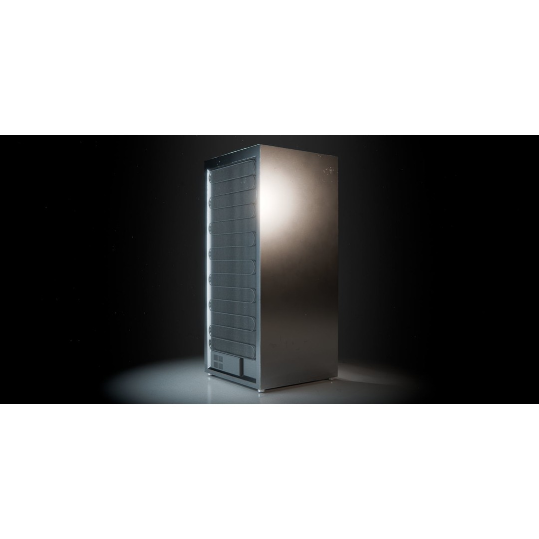 Refrigerator 3D Model – PBR Kitchen Appliance, FBX Format - View 13