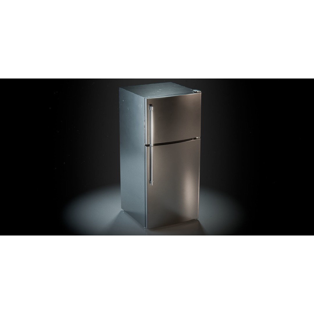 Refrigerator 3D Model – PBR Kitchen Appliance, FBX Format - View 3
