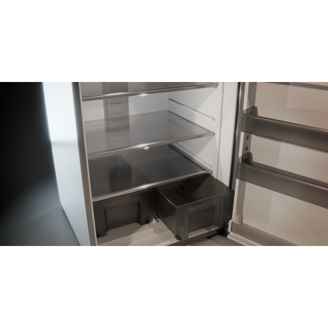 Refrigerator 3D Model – PBR Kitchen Appliance, FBX Format - View 9