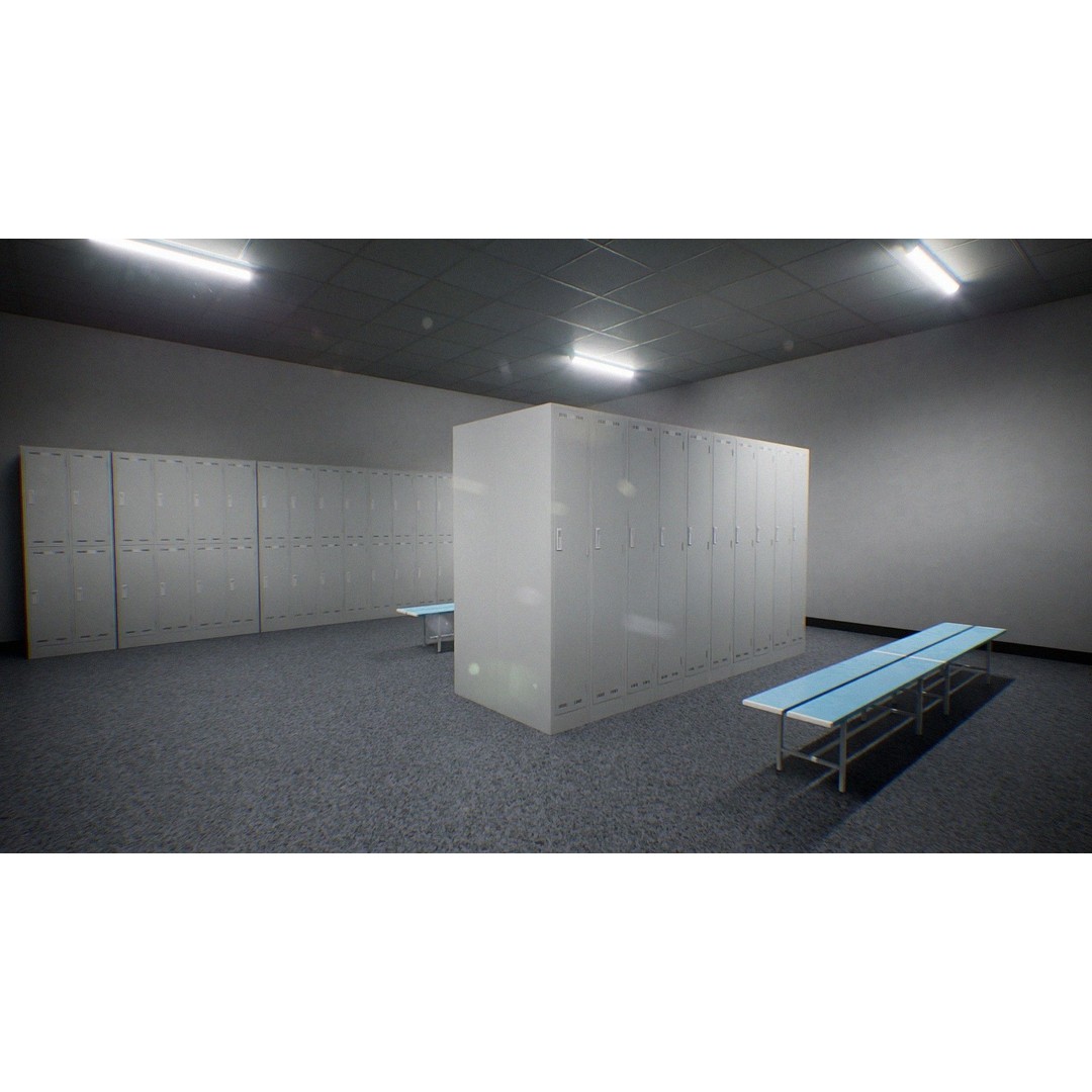 Japanese School Gym 3D Model – Low Poly PBR Asset for Games - View 6
