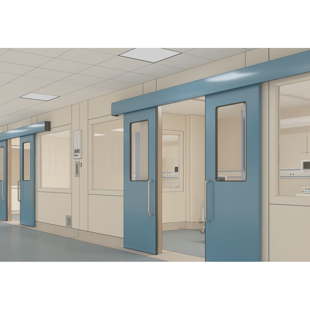 Hospital Hall 3D Model – Realistic Interior Corridor, FBX, OBJ - View 4