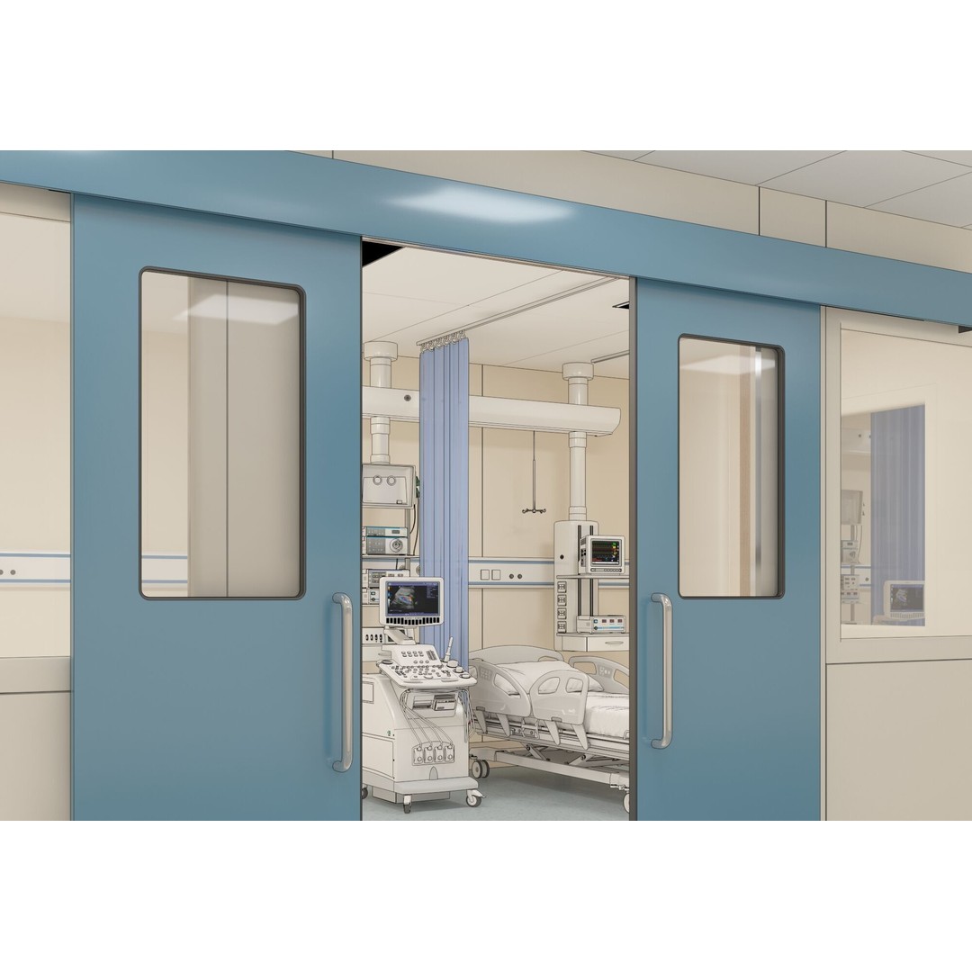 Hospital Hall 3D Model – Realistic Interior Corridor, FBX, OBJ - View 5