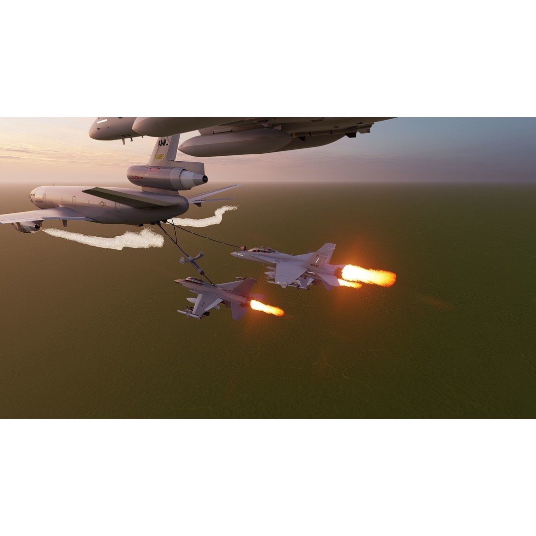 United States Airforce Air Refueling 3D Model – Detailed Military Aircraft, FBX, OBJ - View 22