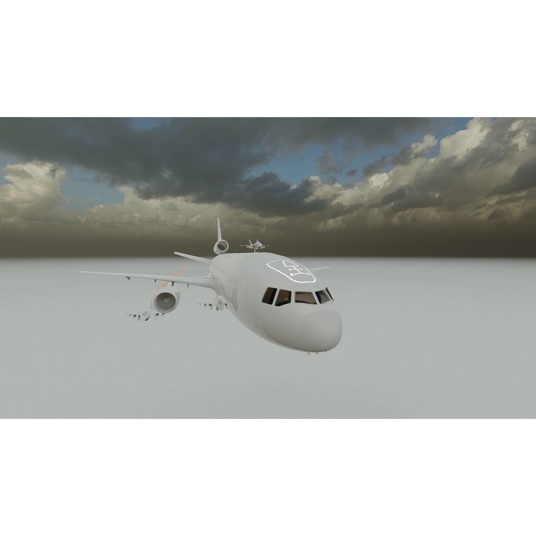 United States Airforce Air Refueling 3D Model – Detailed Military Aircraft, FBX, OBJ - View 28
