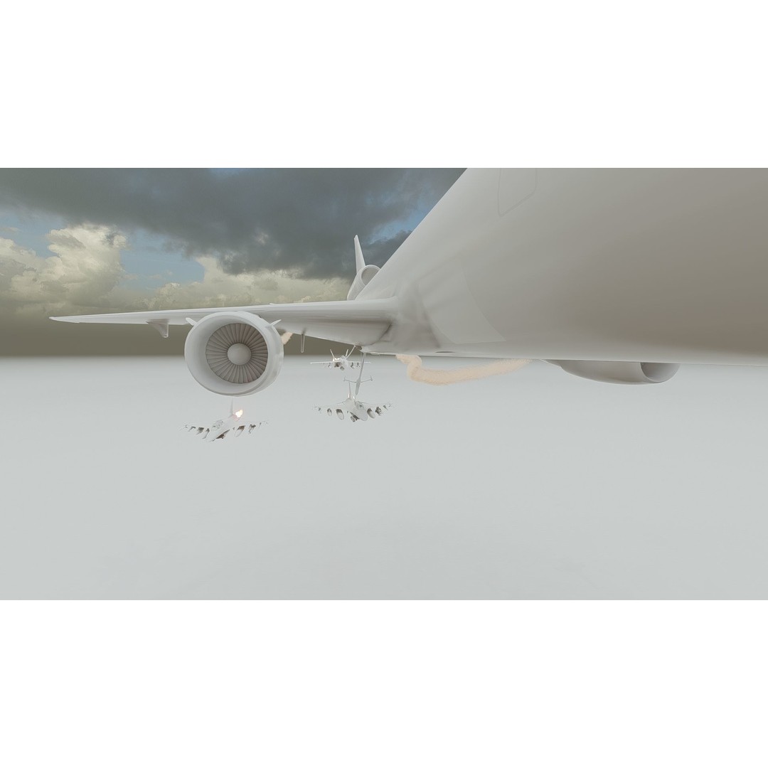 United States Airforce Air Refueling 3D Model – Detailed Military Aircraft, FBX, OBJ - View 29