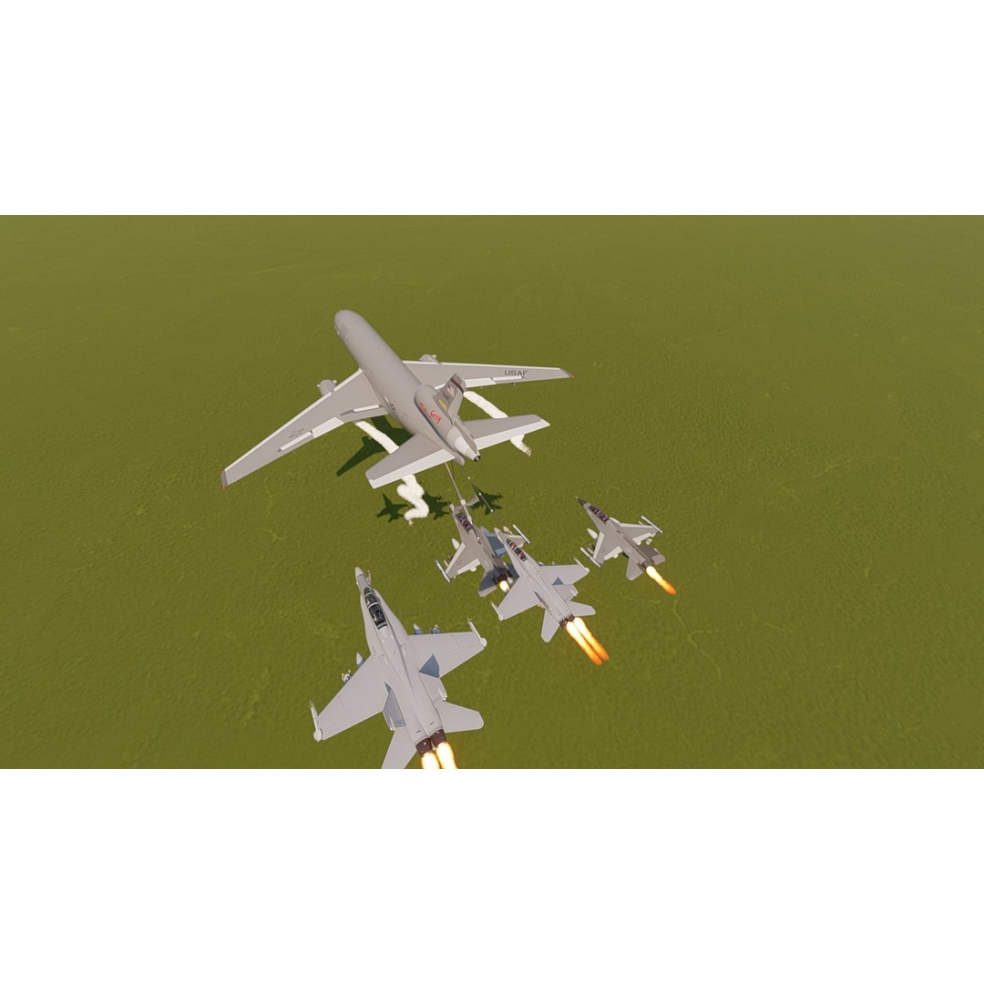 United States Airforce Air Refueling 3D Model – Detailed Military Aircraft, FBX, OBJ - View 7