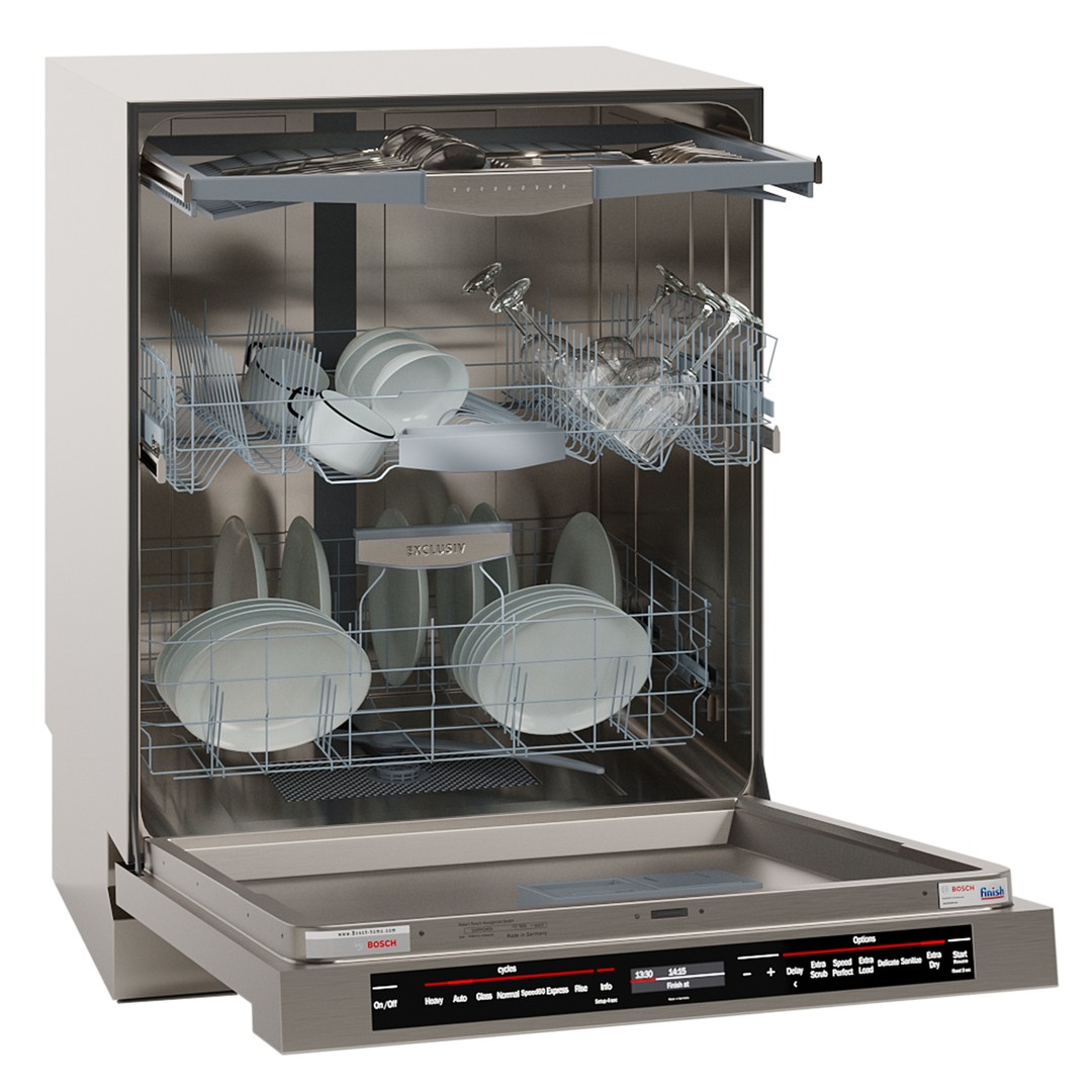 Bosch Dishwasher Collection 3D Model – Low Poly PBR Kitchen Asset - View 12