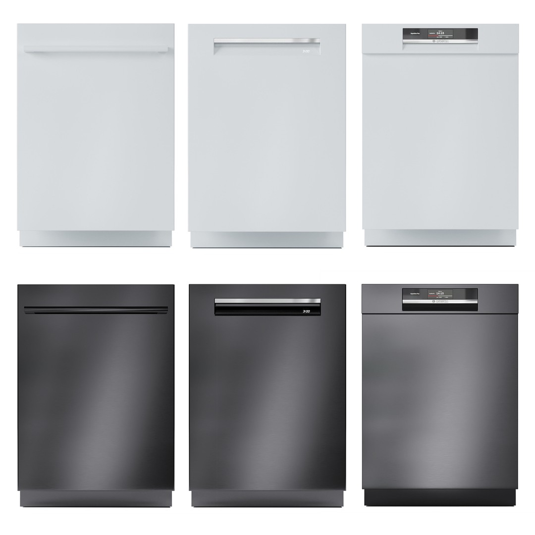 Bosch Dishwasher Collection 3D Model – Low Poly PBR Kitchen Asset - View 6