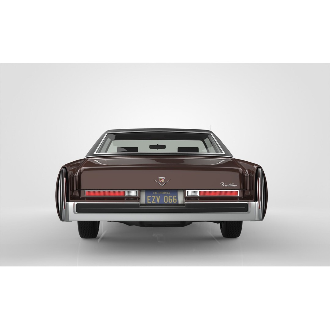 Cadillac DeVille Coupe 1975 3D Model – High Poly Luxury Vehicle, FBX, OBJ - View 6