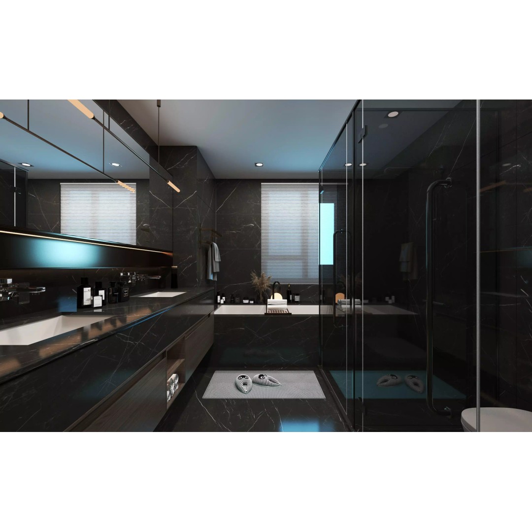 Luxury Bathroom 3D Model – High Poly Interior Asset, FBX, OBJ - View 2