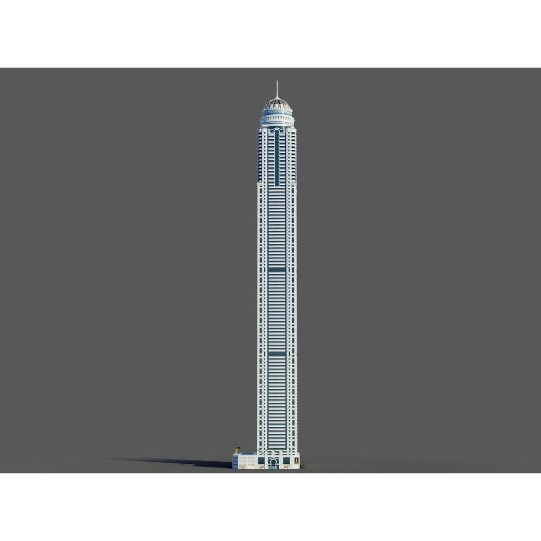 Dubai Marina 3D Model – Detailed Skyscrapers Collection, FBX & OBJ