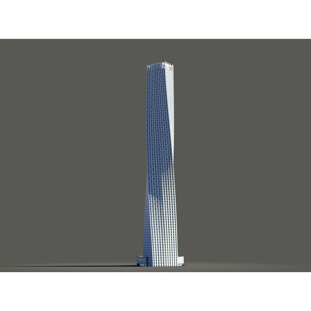 Dubai Marina 3D Model – Detailed Skyscrapers Collection, FBX & OBJ - View 16
