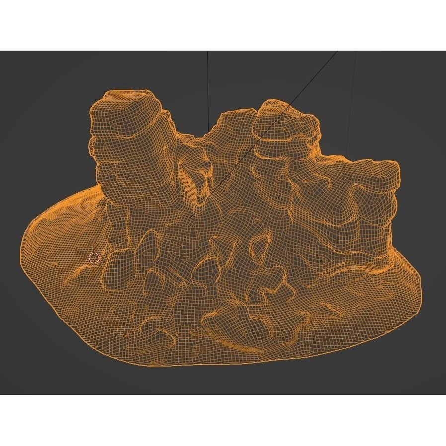 Dartmoor Stone Photo-Scan 3D Model – Low Poly Rock Formation, FBX
