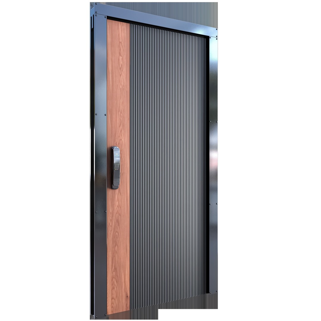 Contemporary Door 3D Model – Premium Design, PBR Textures, FBX - View 12