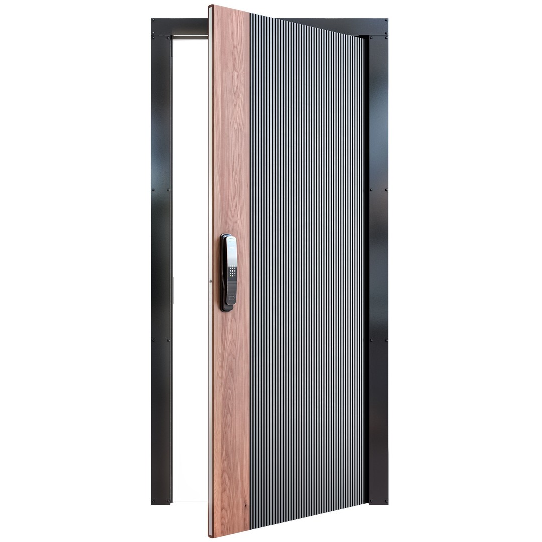 Contemporary Door 3D Model – Premium Design, PBR Textures, FBX - View 14