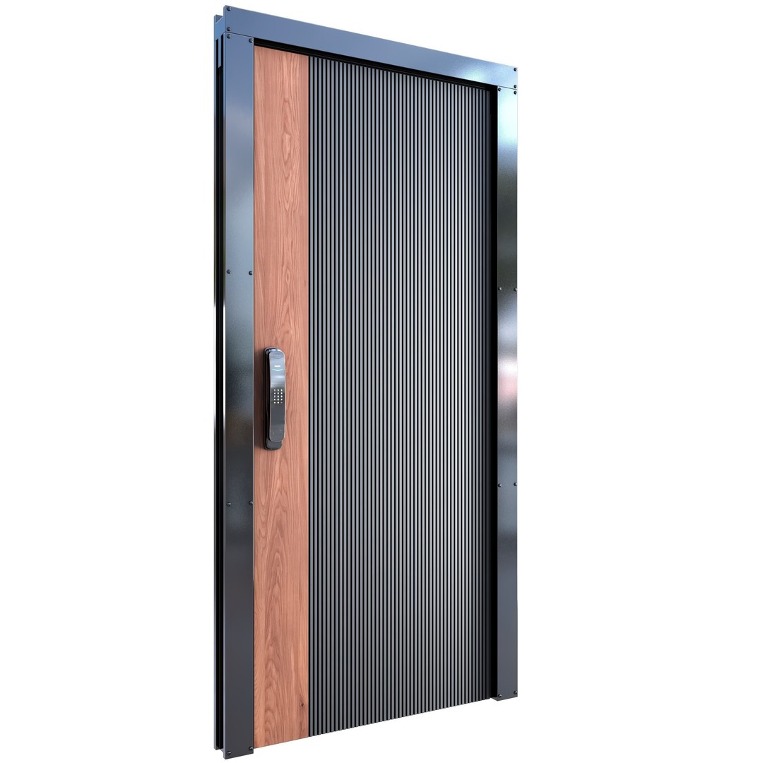 Contemporary Door 3D Model – Premium Design, PBR Textures, FBX - View 17