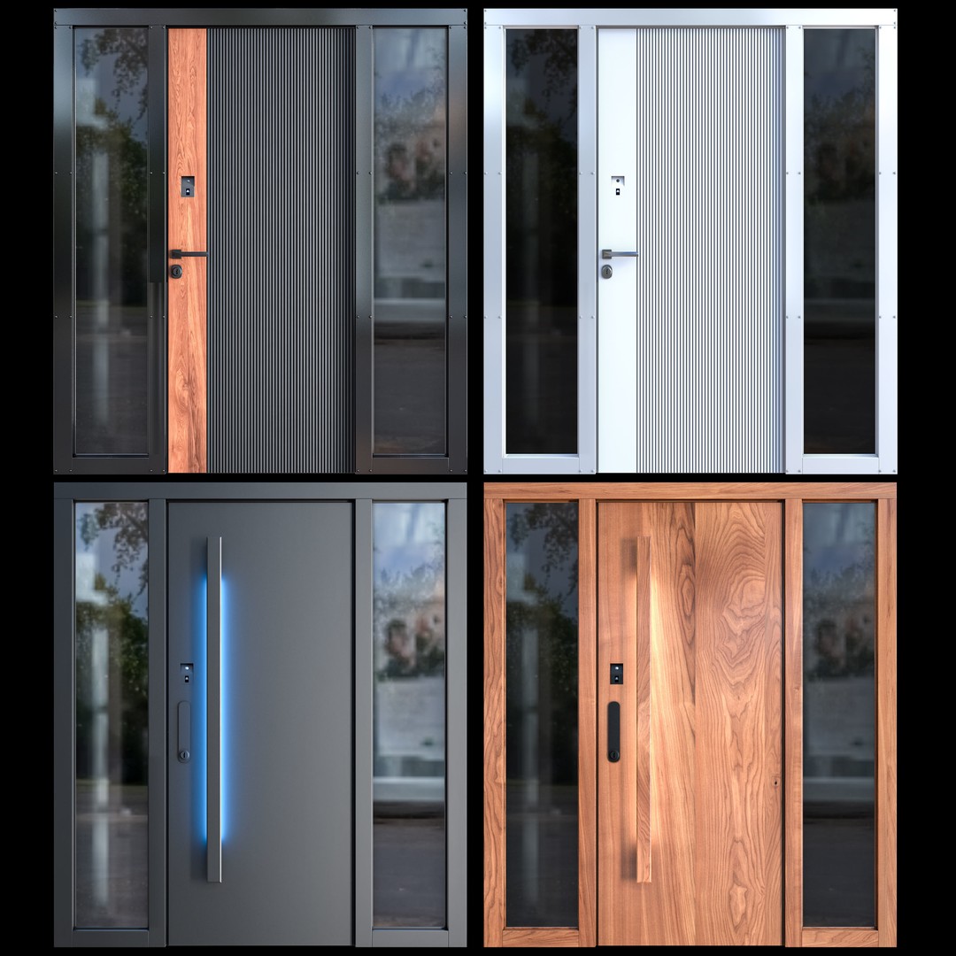 Contemporary Door 3D Model – Premium Design, PBR Textures, FBX - View 5