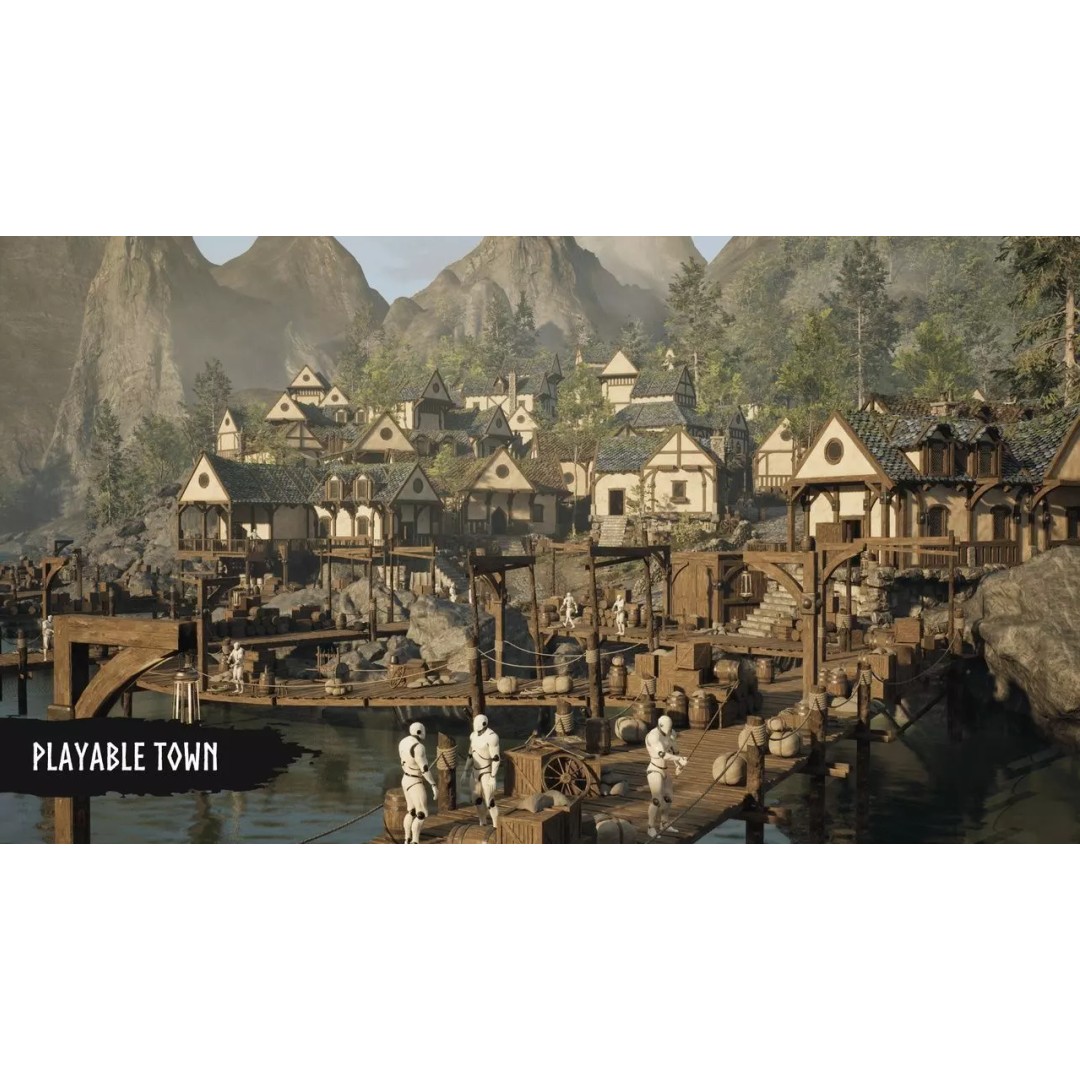 Modular Medieval Town 3D Model – Low Poly Game Asset, FBX, Unreal Engine - View 2