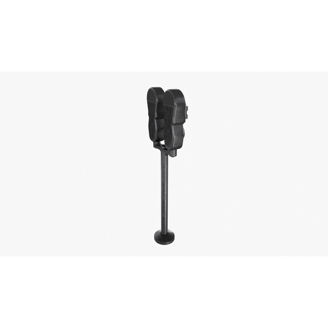 Parking Meter 3D Model – Low Poly Game Asset, FBX, PBR Textures - View 10