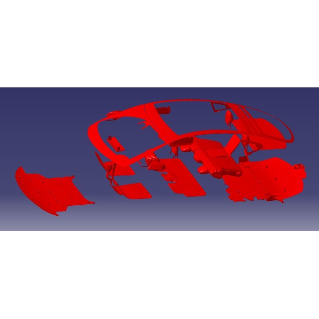Tesla Model S Plaid 2021 3D Model – High Detail Scanned Vehicle, STL