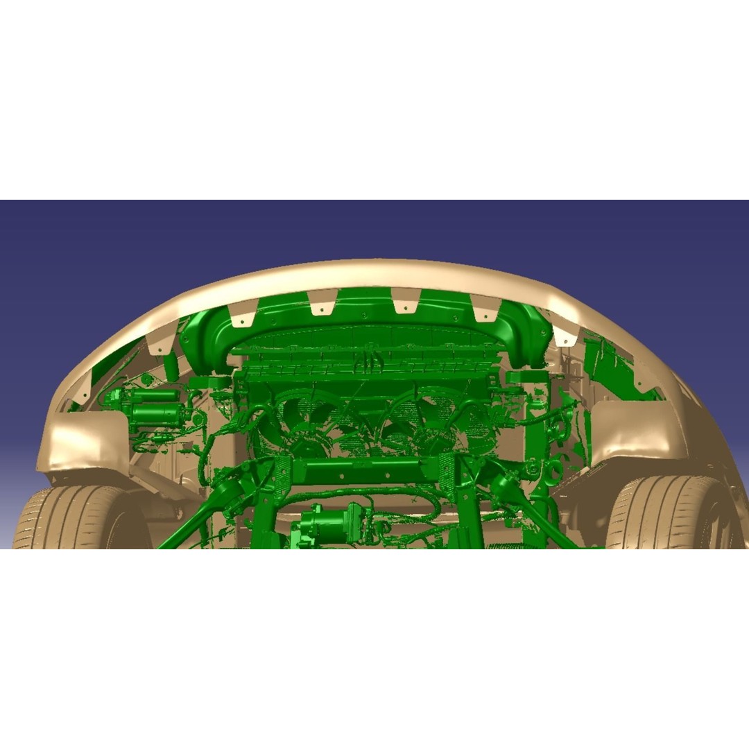 Tesla Model S Plaid 2021 3D Model – High Detail Scanned Vehicle, STL - View 12